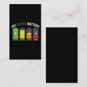 アンチ社おもしろい会内向性低社会性電池 名刺 (正面/裏面)