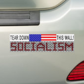 アンチ社会主義のバンパーステッカー バンパーステッカー (車上)