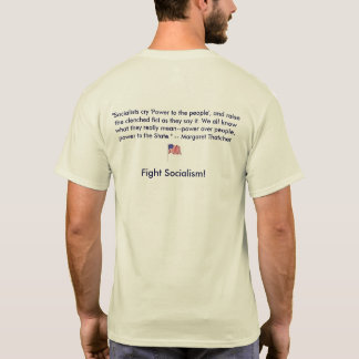 アンチ社会主義マーガレット・サッチャー Tシャツ
