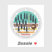 アンチ社会部 | Bigfootおもしろいサスカッチ シール (シート)