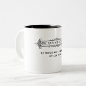 アンチ社会 – A MisterP Mag ツートーンマグカップ (正面左)