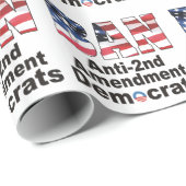 アンチ第2修正民主党員を禁止して下さい ラッピングペーパー (ロールコーナー)