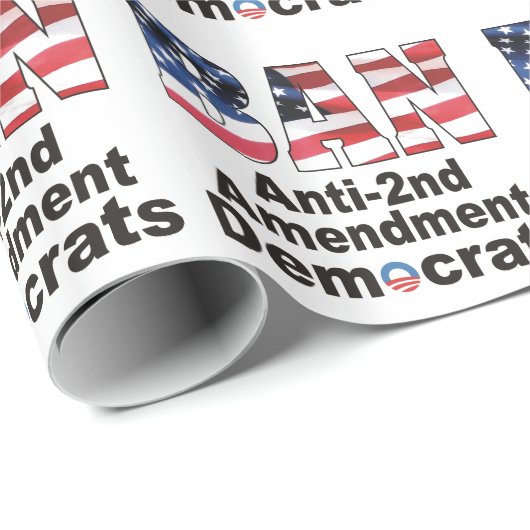 アンチ第2修正民主党員を禁止して下さい ラッピングペーパー (ロールコーナー)