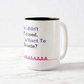 アンチ脱退のコーヒー・マグ ツートーンマグカップ (正面右)