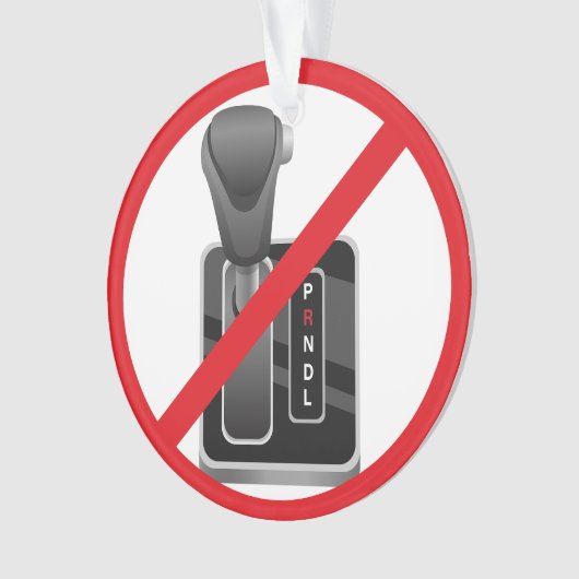 アンチ自動 – スティックおもしろいシフトマニュアルギアボックス オーナメント (正面)