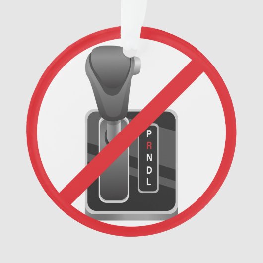 アンチ自動 – スティックおもしろいシフトマニュアルギアボックス オーナメント (正面)