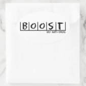 アンチ薬 楕円形シール (バッグ)