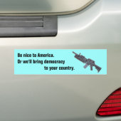 アンチ薮 バンパーステッカー (車上)