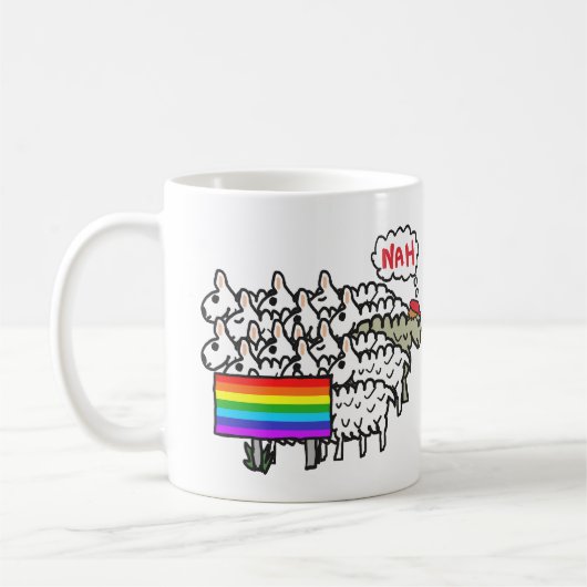 アンチ虹の羊 コーヒーマグカップ (左)