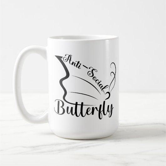 アンチ蝶 コーヒーマグカップ (左)