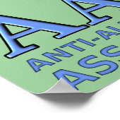 アンチ読み書き協おもしろい定看板 ポスター (角)