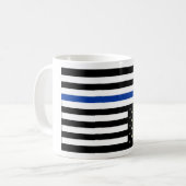 アンチ警察州w.歴史的画像 コーヒーマグカップ (正面左)