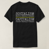 アンチ資本主義Demsoc社会主義Pro民主主義 Tシャツ (デザイン正面)