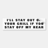 アンチ追尾バンパーステッカー バンパーステッカー (正面)