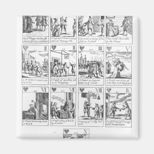 アンチ遊カトリックのカード マグネット (正面)