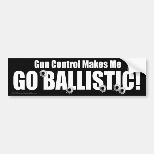 アンチ銃のステッカー バンパーステッカー (正面)