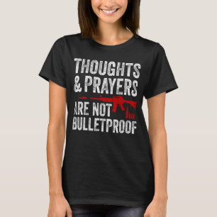 アンチ銃の思考と祈りの言葉十分なエンドガンヴァイオレヌス Tシャツ