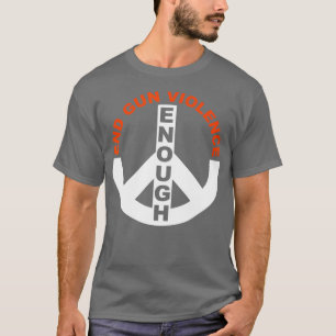 アンチ銃スローガン改革エンドガンコントロール Tシャツ