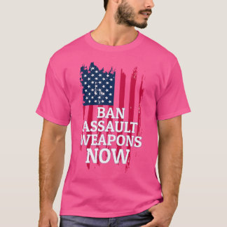 アンチ銃活動家の暴行兵器を今すぐ禁止 Tシャツ