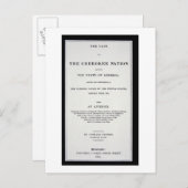 アンチ除去路、チェロキー族の民族による、反論調 ポストカード (正面/裏面)