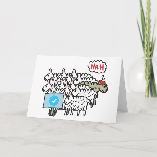 アンチ青のチェックマーク カード (正面)