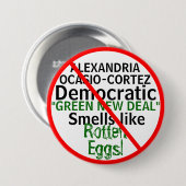 アンチ – アレクサンドリアオカシオ – コルテスグリーンニューディール 缶バッジ (正面&裏面)