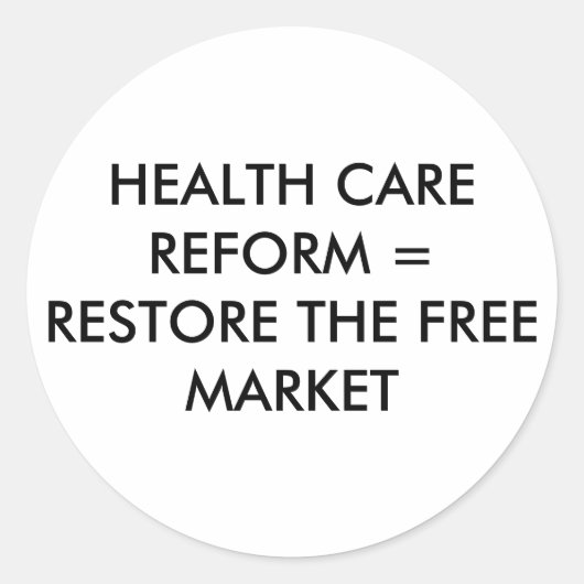 アンチ・オバマのステッカー ラウンドシール (正面)