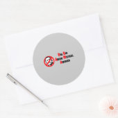 アンチ – オバマバンパーステッカー- 1つの大きな恐ろしいミサケAm ラウンドシール (封筒)