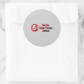 アンチ – オバマバンパーステッカー- 1つの大きな恐ろしいミサケAm ラウンドシール (バッグ)