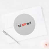 アンチ – オバマバンパーステッカー- 2012年まだ ラウンドシール (封筒)