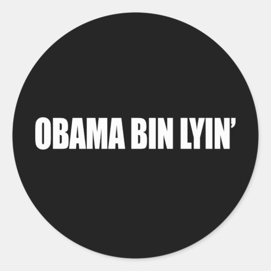 アンチ – オバマ – オバマ・ビン・リン ラウンドシール (正面)