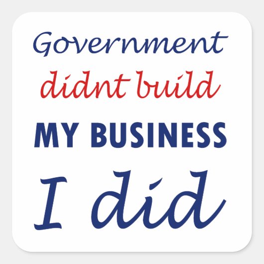 アンチ・オバマ・ステッカー スクエアシール (正面)