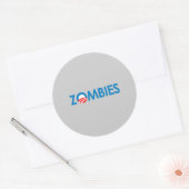 アンチ – オバマ – ゾンビ ラウンドシール (封筒)