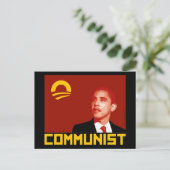 アンチ・オバマ：バラク・オバマ共産党 ポストカード (スタンド正面)