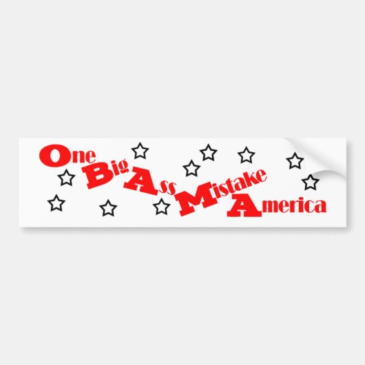 アンチ·オバマ·バンパー·ステッカー バンパーステッカー (正面)