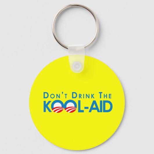 アンチ – オバマ – 援助を飲かっこいまない キーホルダー (正面)