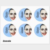 アンチ – オバマ – 誰もがあなたの金を受け取る価値があるため ラウンドシール (シート)