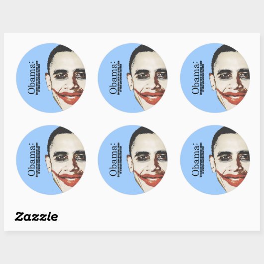 アンチ – オバマ – 誰もがあなたの金を受け取る価値があるため ラウンドシール (シート)
