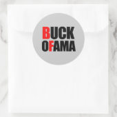 アンチ – オバマ – BUCK OFAMA 2ブラック ラウンドシール (バッグ)