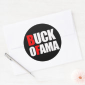 アンチ – オバマ – BUCK OFAMA 2白 ラウンドシール (封筒)