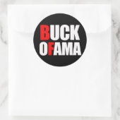 アンチ – オバマ – BUCK OFAMA 2白 ラウンドシール (バッグ)