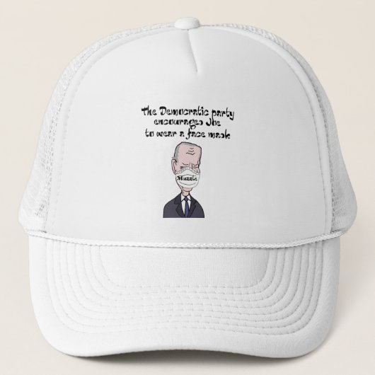 アンチ·ジョおもしろいー·バイデン氏さん,マスク·ポリティクスを着用 キャップ (正面)