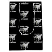 アンチ・ジョー・バイデン氏・マイドッグがバイデン氏の政治的ユーモアを嫌う  ミディアムペーパーバッグ (裏面)