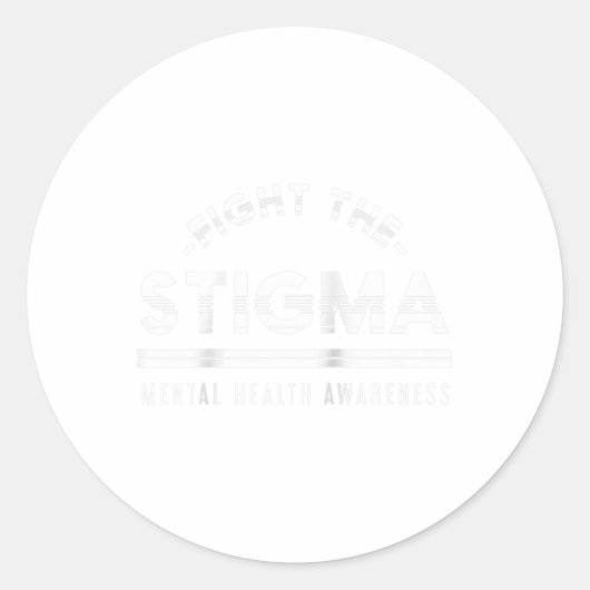 アンチ – スティグマメンタルヘルス認識度ラグランベースブ ラウンドシール (正面)