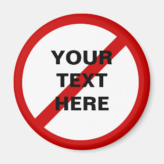 アンチ – スラッシュ付きテンプレート円 マグネット