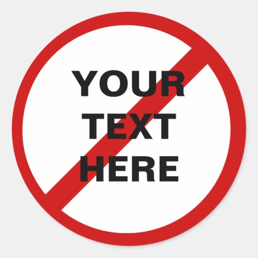 アンチ – スラッシュ付きテンプレート円 ラウンドシール (正面)