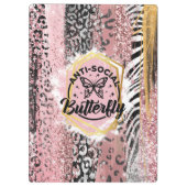 アンチ – ソーシャルバタフライクリップボード クリップボード (裏面)