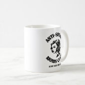 アンチ・ソーシャル・モムズ・クラブ コーヒーマグカップ (正面右)