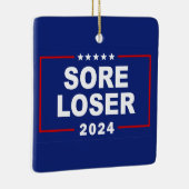 アンチ – トランプ痛み敗者2024 セラミックオーナメント (右)