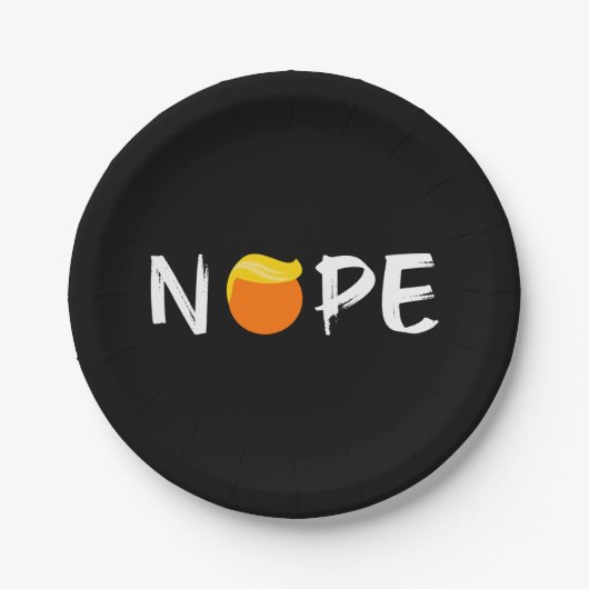 アンチ – トランプ – ノーペ版II ペーパープレート (正面)